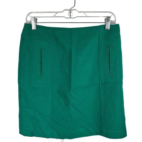 Talbots rich green mini wool skirt - 6p - Picture 1 of 7